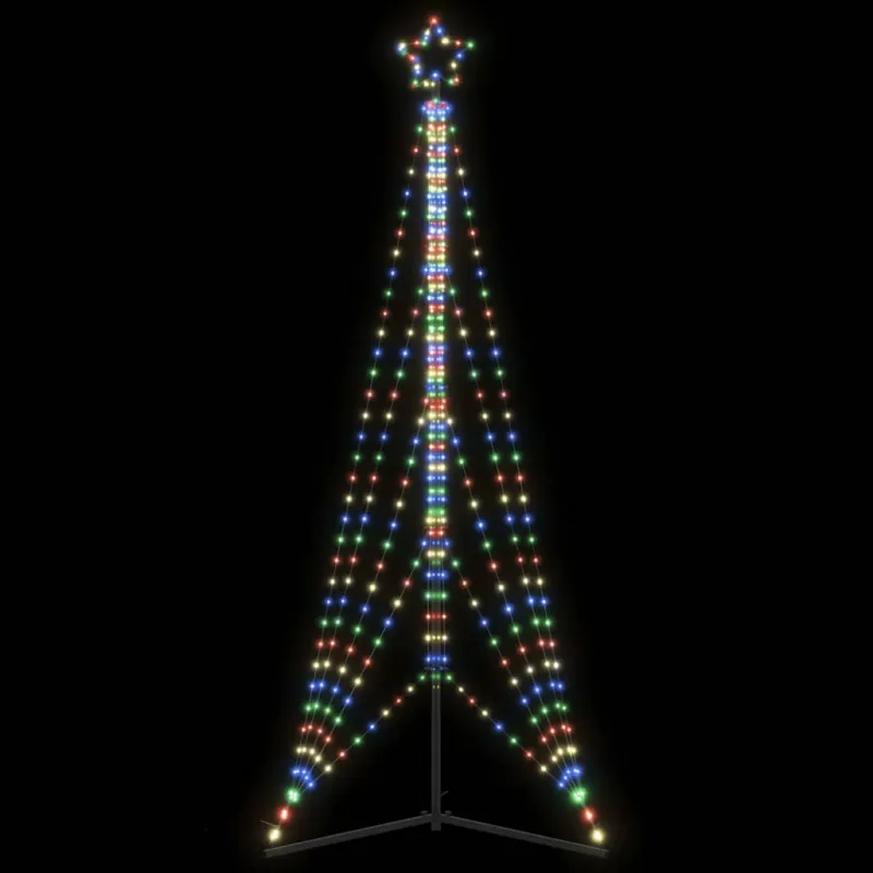 LED Kalėdų eglutė 525 LED Spalvingi 302 cm