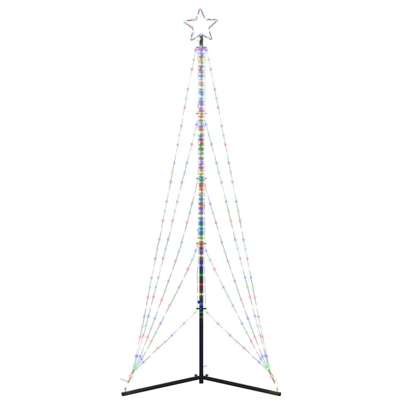 LED Kalėdų eglutė 525 LED Spalvingi 302 cm