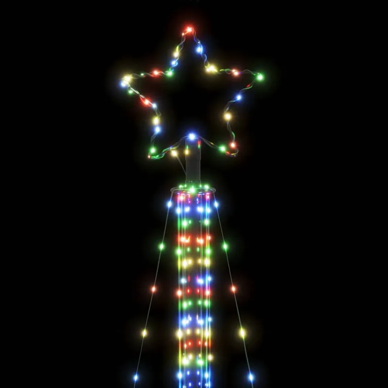 LED Kalėdų eglutė 525 LED Spalvingi 302 cm