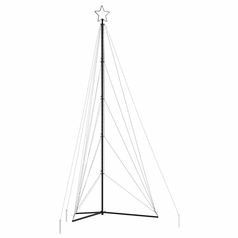 LED Kalėdų eglutė 615 LEDs Šiltai balta 404,5 cm
