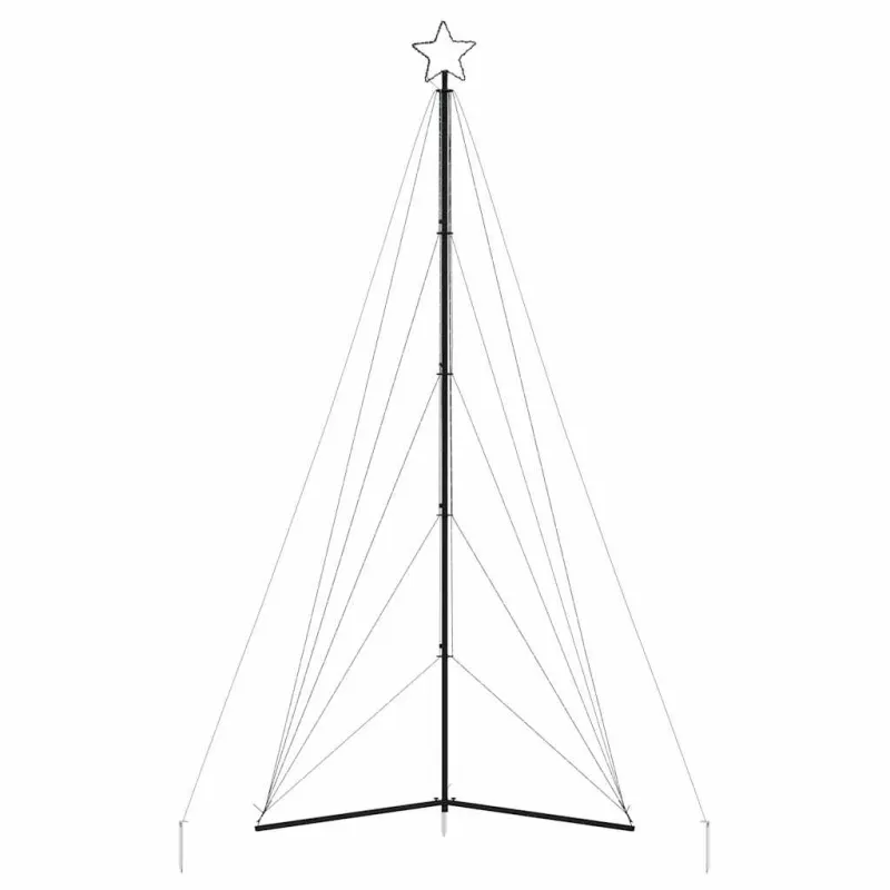 LED Kalėdų eglutė 615 LEDs Šiltai balta 404,5 cm