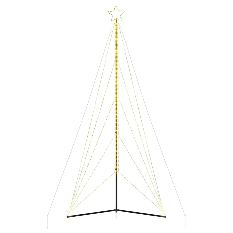LED Kalėdų eglutė 615 LEDs Šiltai balta 404,5 cm