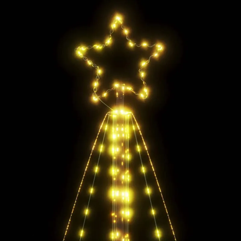 LED Kalėdų eglutė 615 LEDs Šiltai balta 404,5 cm
