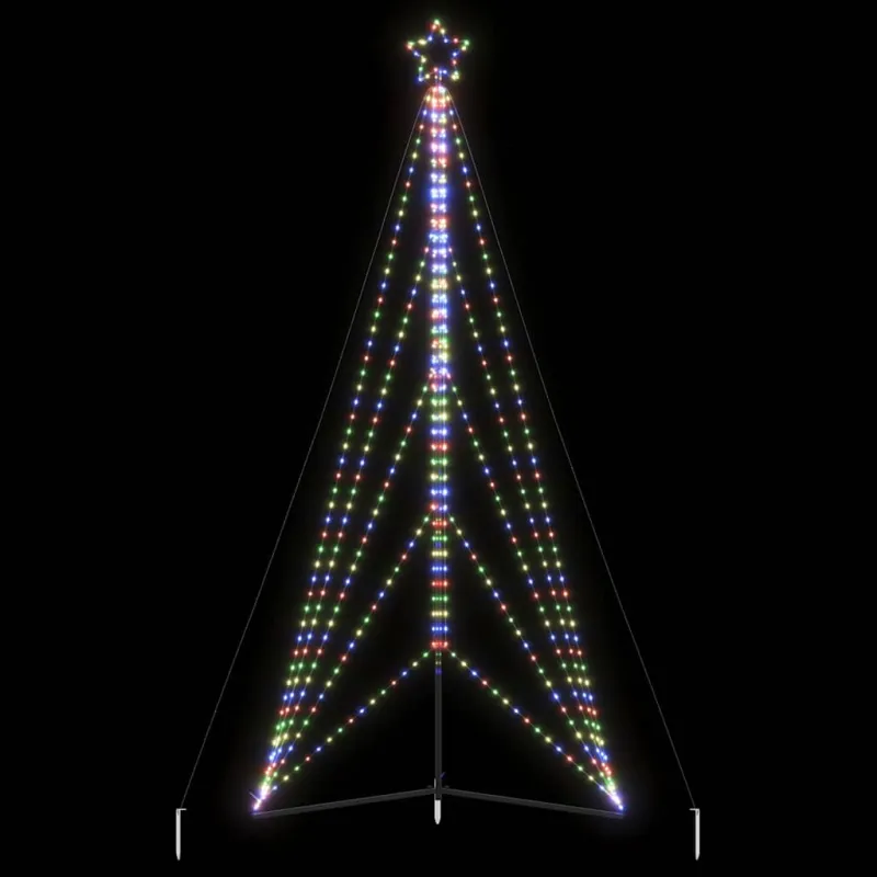 LED Kalėdų eglutė 615 LED Spalvingi 404,5 cm