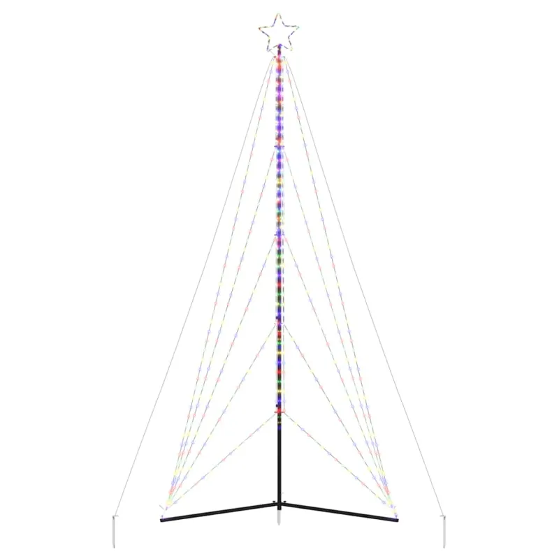 LED Kalėdų eglutė 615 LED Spalvingi 404,5 cm