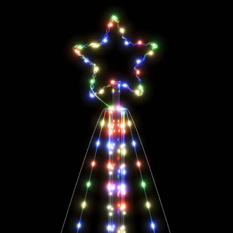 LED Kalėdų eglutė 615 LED Spalvingi 404,5 cm