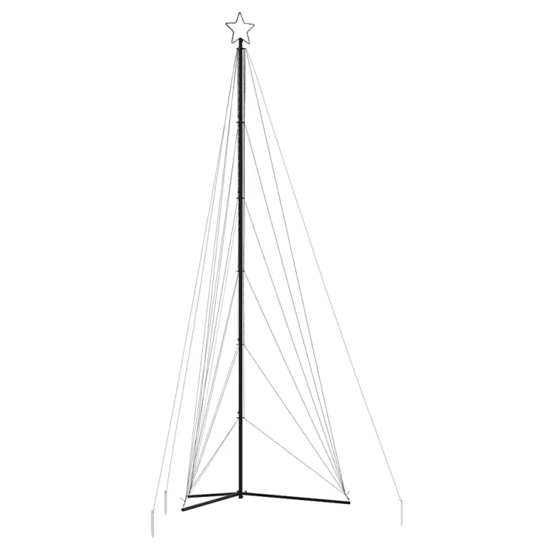 LED Kalėdų eglutė 861 LED Šalta Balta 478 cm