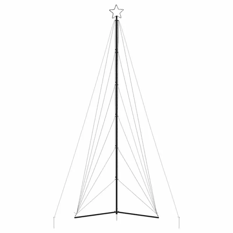 LED Kalėdų eglutė 861 LED Šalta Balta 478 cm