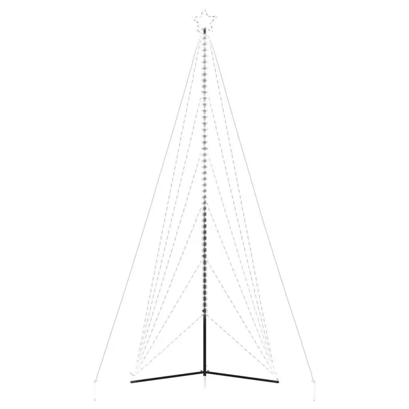 LED Kalėdų eglutė 861 LED Šalta Balta 478 cm