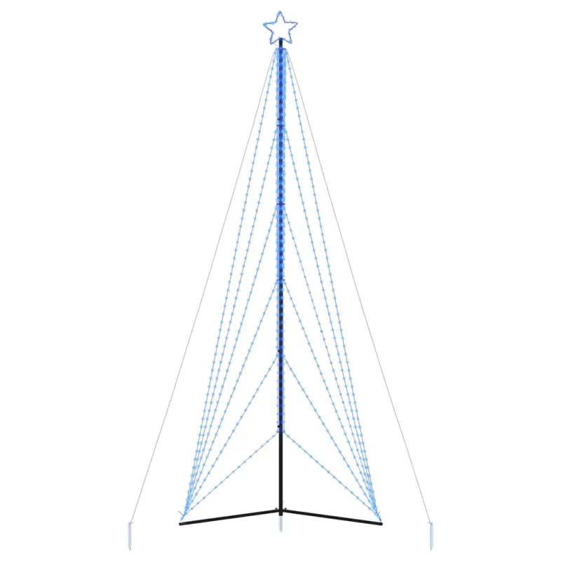 LED Kalėdų eglutė 861 LED Mėlyna 478 cm