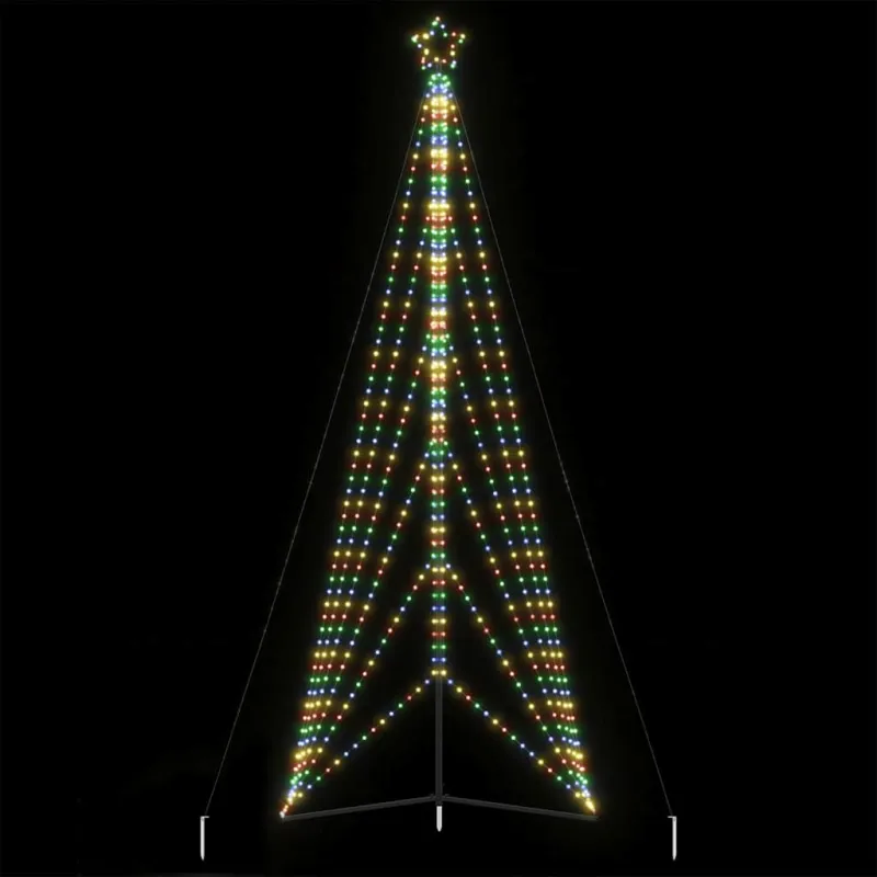 LED Kalėdų eglutė 861 LED Spalvinga 478 cm