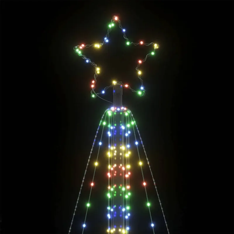 LED Kalėdų eglutė 861 LED Spalvinga 478 cm