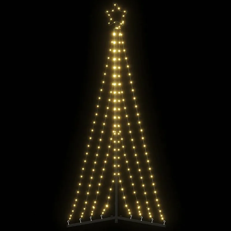 LED Kalėdų eglutė 339 LED Šiltai Balta 187 cm