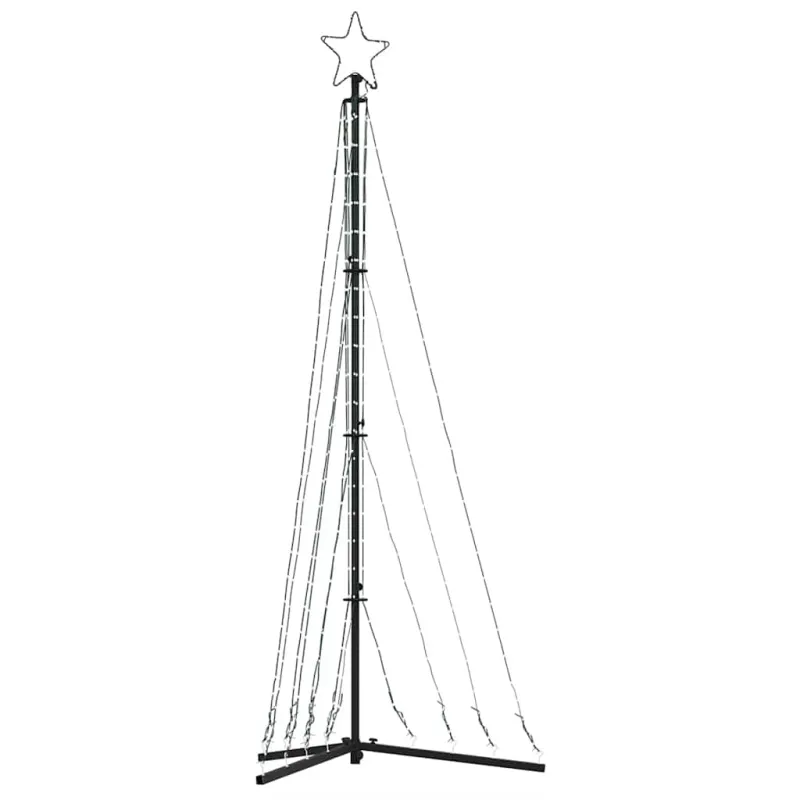 LED Kalėdų eglutė 339 LED Šiltai Balta 187 cm