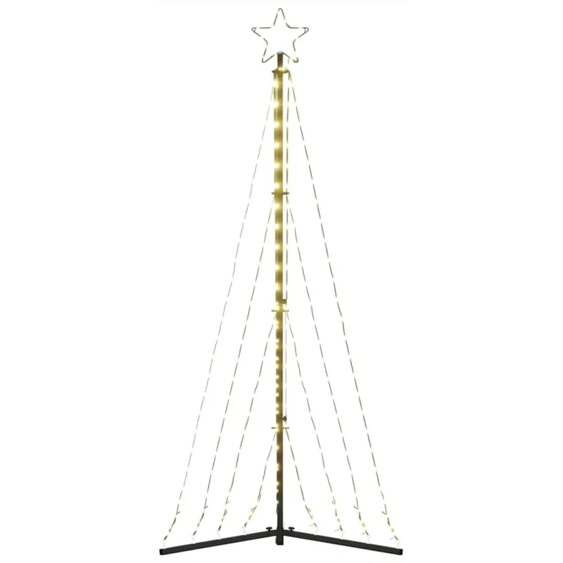 LED Kalėdų eglutė 339 LED Šiltai Balta 187 cm