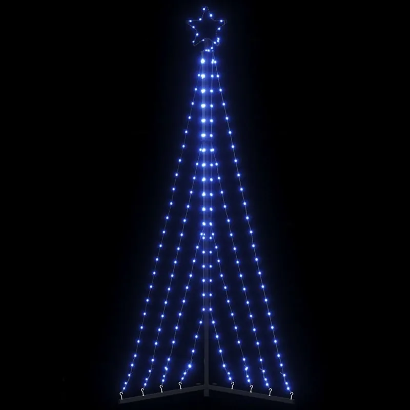 LED Kalėdų eglutė 339 LED Mėlyna 187 cm