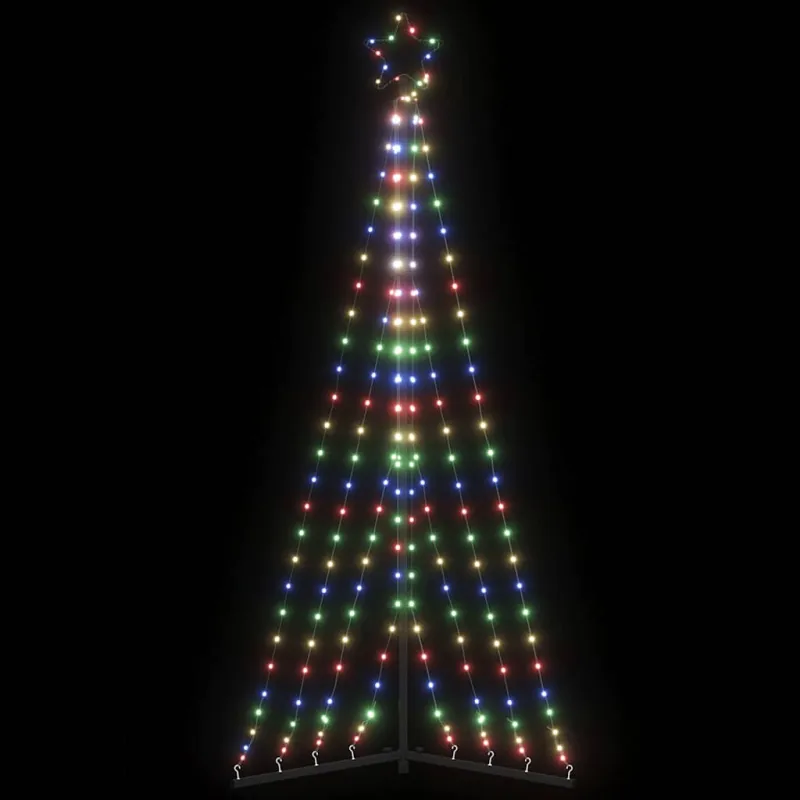 LED Kalėdų eglutė 339 LED Spalvingi 187 cm