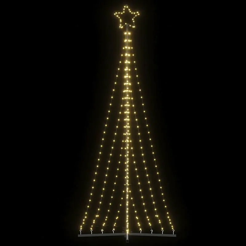LED Kalėdų eglutė 447 LED Šiltai Balta 250 cm