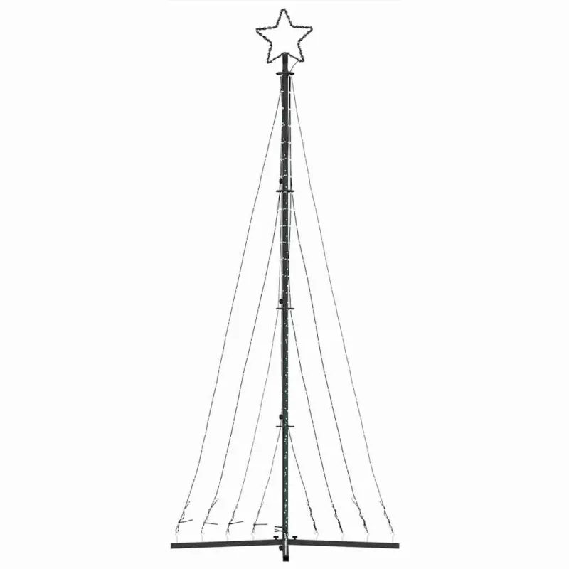 LED Kalėdų eglutė 447 LED Šiltai Balta 250 cm