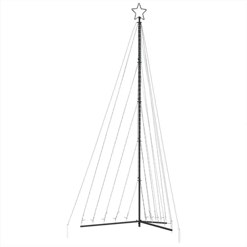 LED Kalėdų eglutė 570 LEDs Šilta Balta 399 cm