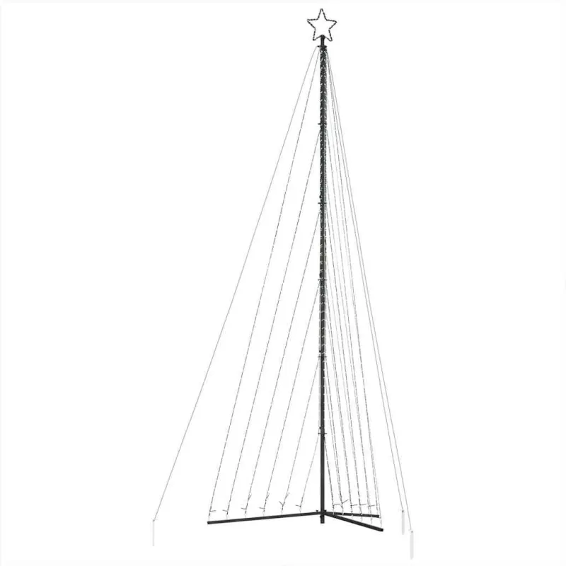 LED Kalėdų eglutė 789 LEDs Šilta Balta 476 cm