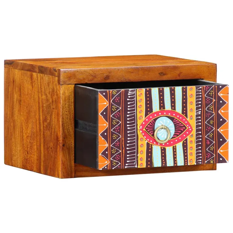 Šalia lovos spintelė su stalčių 2 pcs Ruda 35 x 30 x 22 cm