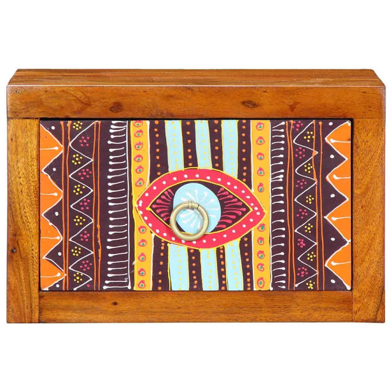 Šalia lovos spintelė su stalčių 2 pcs Ruda 35 x 30 x 22 cm