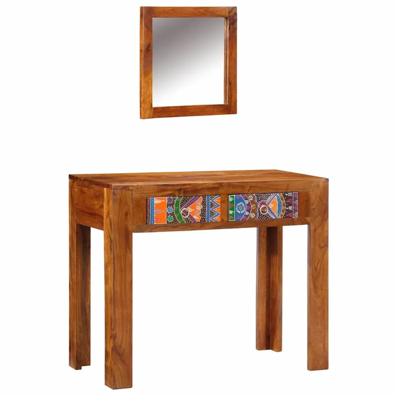 Makiažo stalas Ruda 90 x 45 x 75 cm Kietos akacijos mediena