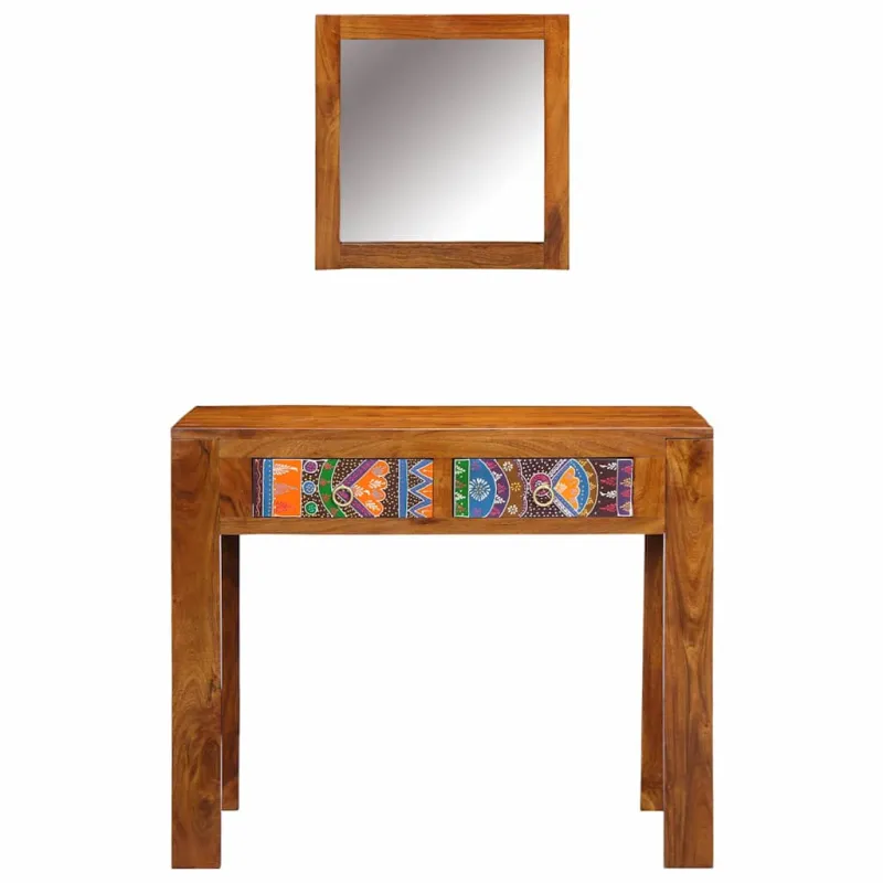 Makiažo stalas Ruda 90 x 45 x 75 cm Kietos akacijos mediena