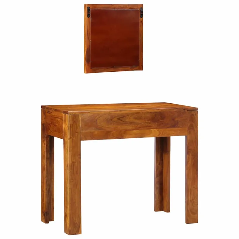 Makiažo stalas Ruda 90 x 45 x 75 cm Kietos akacijos mediena