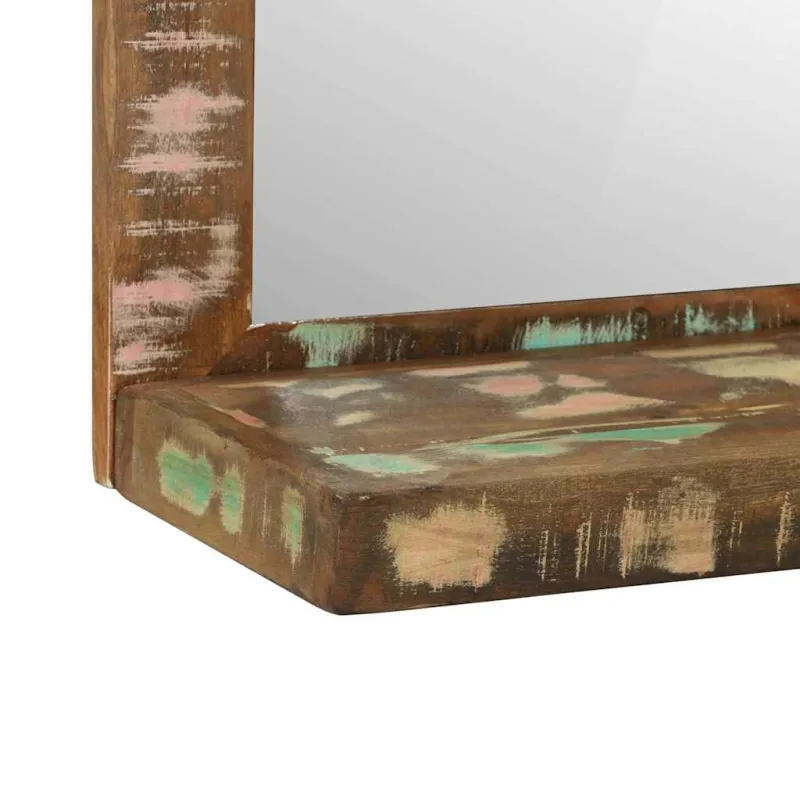 Vonios veidrodis Ruda 50 x 22 x 70 cm Kietas atkurtas medis