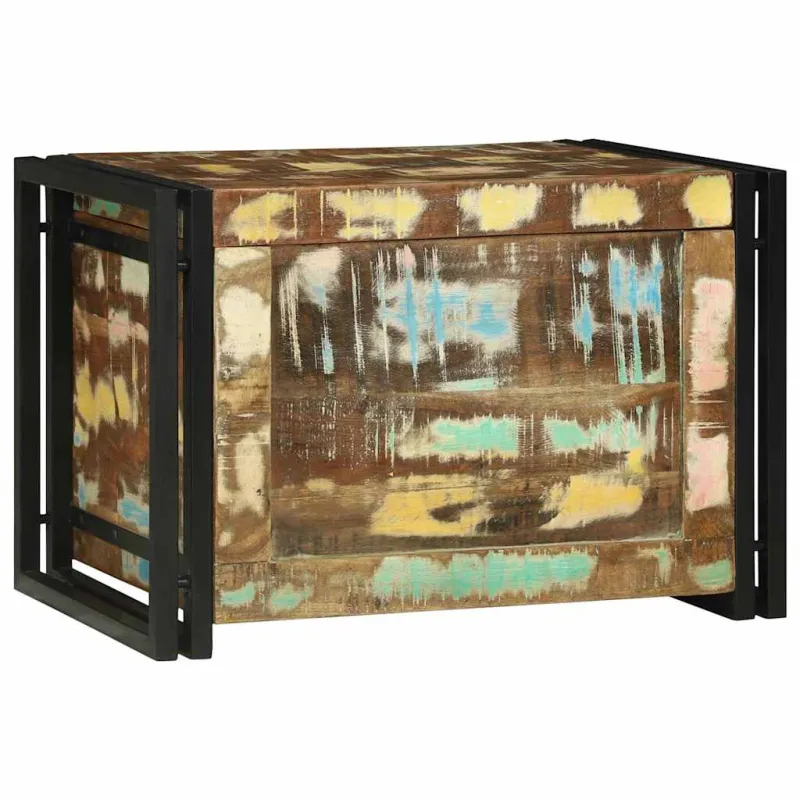 Saugojimo dėžė Ruda ir juoda 60 x 40 x 41 cm apdirbta mediena