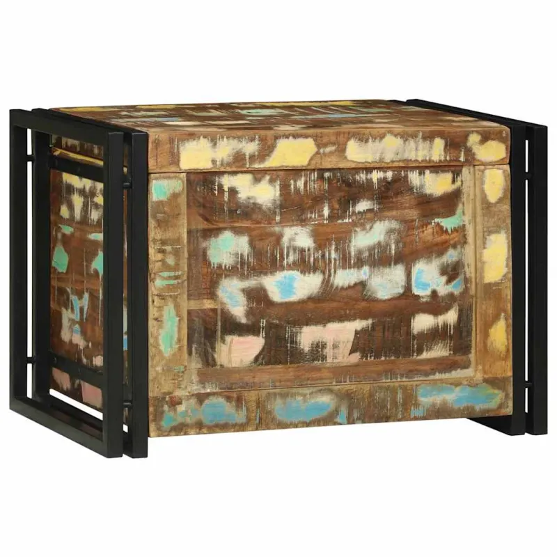 Saugojimo dėžė Ruda ir juoda 60 x 40 x 41 cm apdirbta mediena
