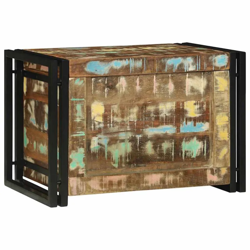Saugojimo dėžė Ruda ir juoda 60 x 40 x 41 cm apdirbta mediena