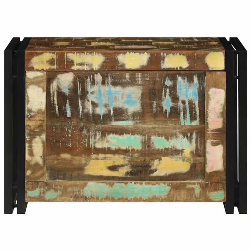 Saugojimo dėžė Ruda ir juoda 60 x 40 x 41 cm apdirbta mediena