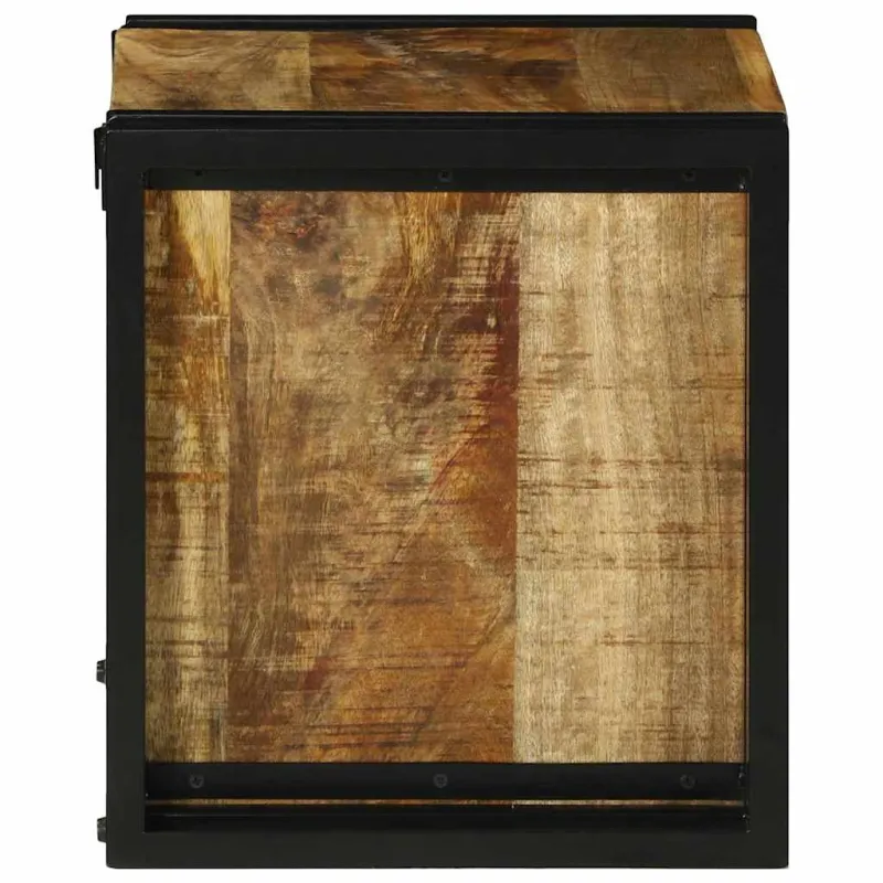 Vyno stovas Ruda ir juoda 35 x 35 x 39 cm Kietas mango medis