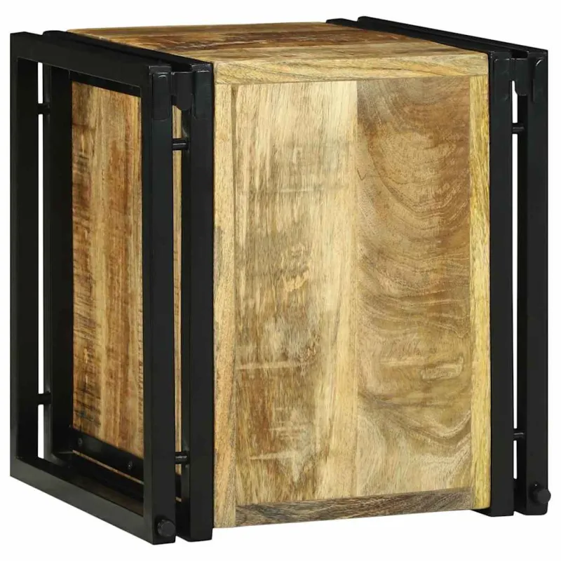 Vyno stovas Ruda ir juoda 35 x 35 x 39 cm Kietas mango medis