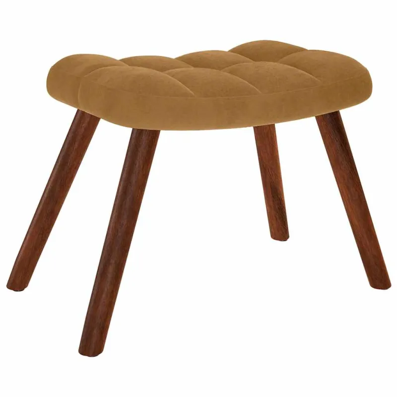 supama kėdė su išmatomis Brown Velvet