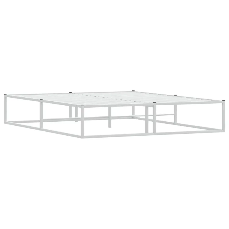 Lovos rėmas be čiužinio, baltas, 160x200cm, metalas