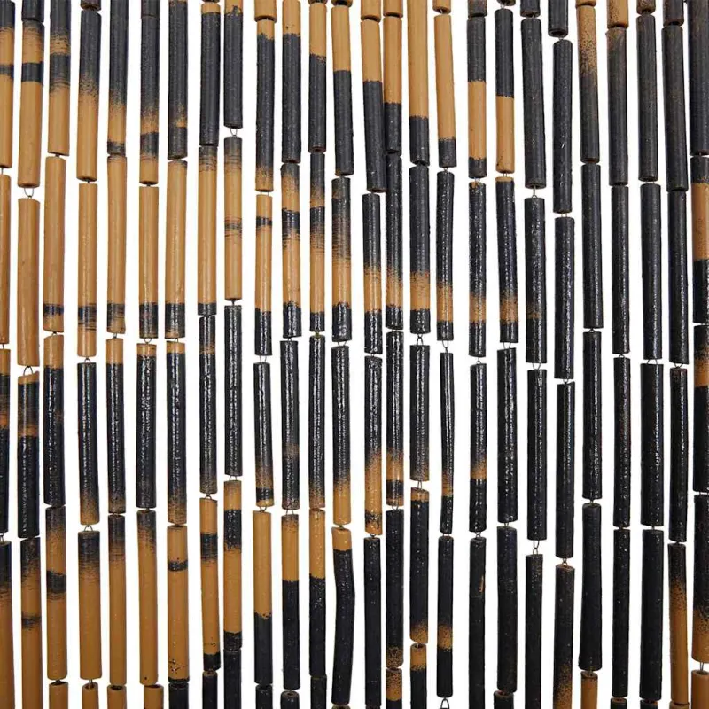 Vabzdžių durų užuolaidos, palmės spaudinys, 90x220cm, bambukas