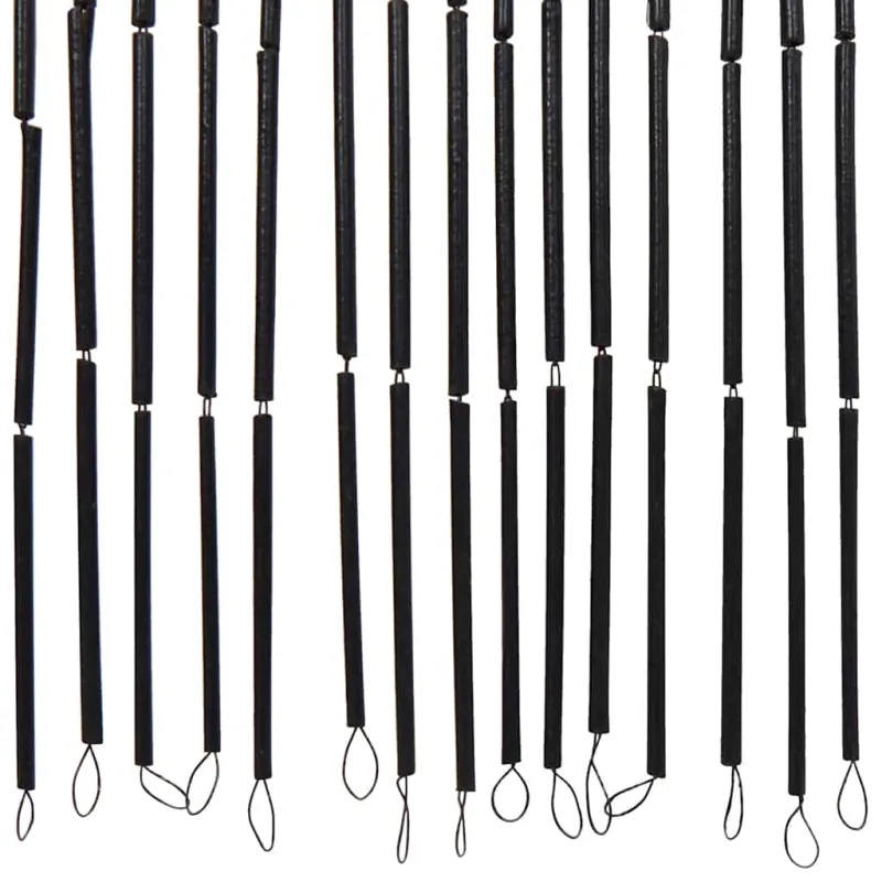 Vabzdžių durų užuolaidos, palmės spaudinys, 100x220cm, bambukas