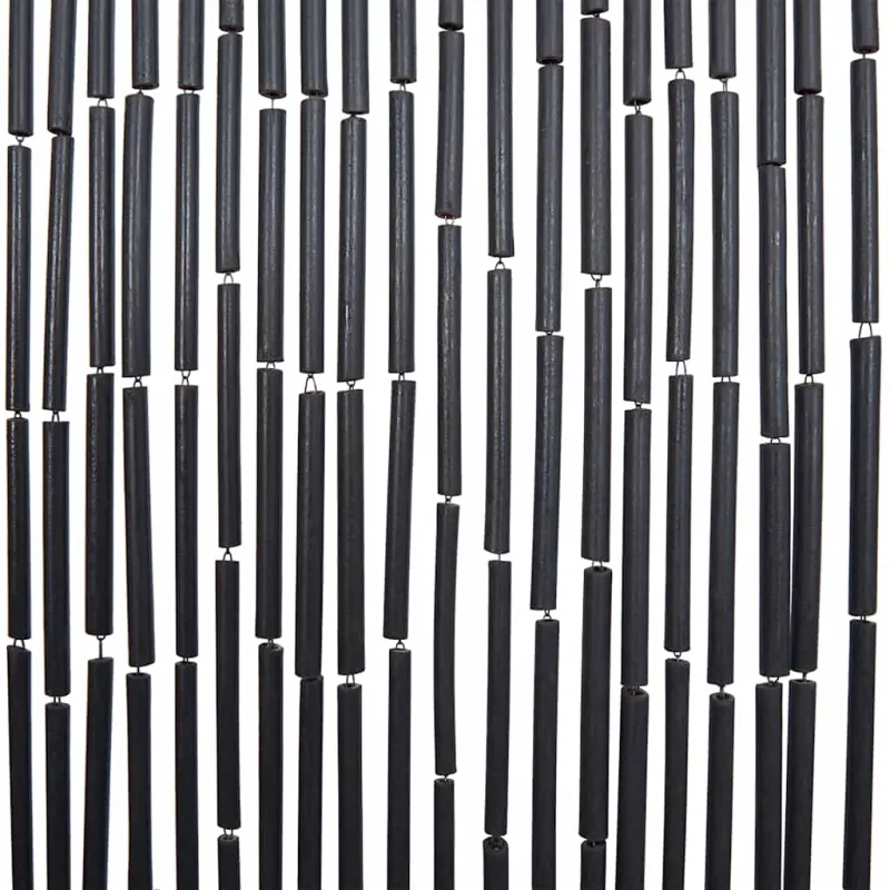 Vabzdžių durų užuolaida Tamsiai pilka 56x185 cm Bambukas