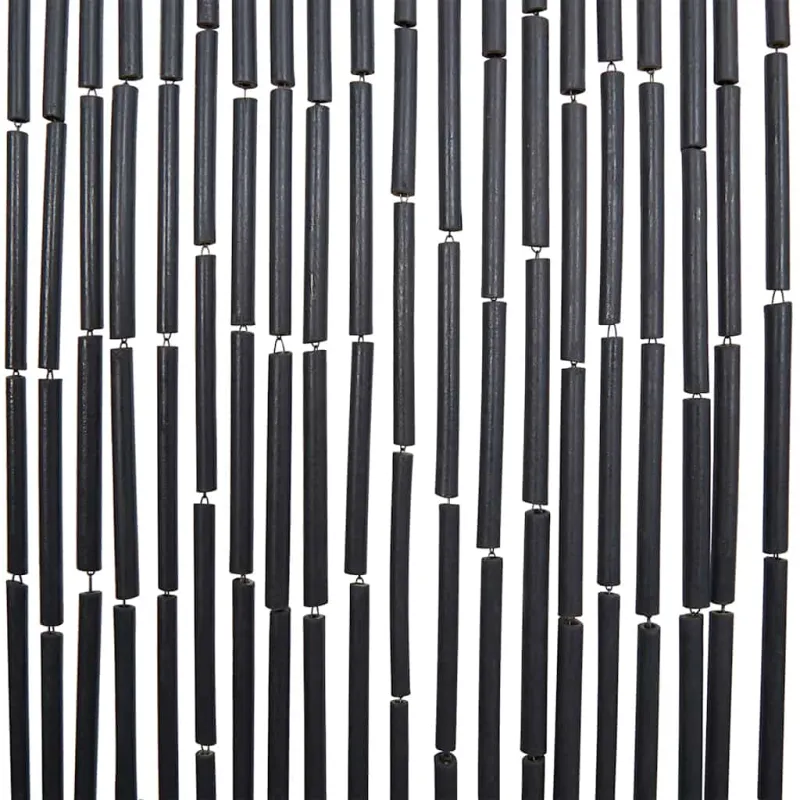 Vabzdžių durų užuolaidos, tamsiai pilkas, 100x200cm, bambukas