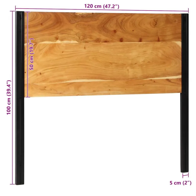 Galvūgalis, 120cm, akacijos medienos masyvas/geležis