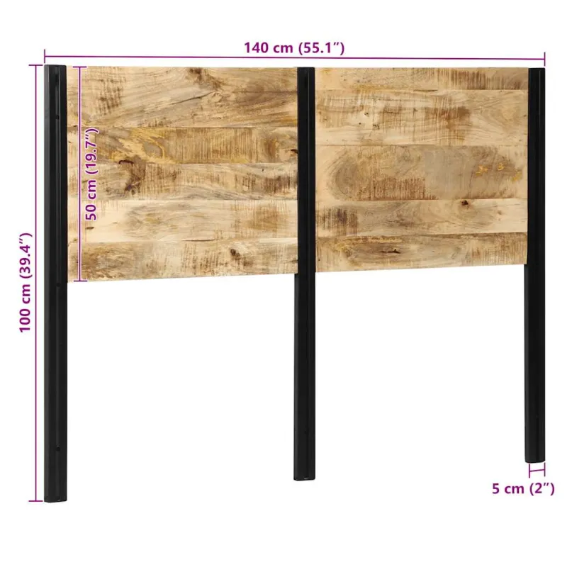 Galvūgalis, 140cm, mango medienos masyvas ir geležis