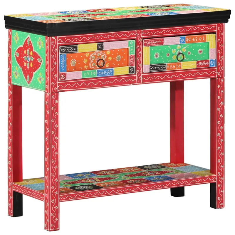 Konsolinis stalas su stalčių Įvairiaspalvis 80 x 35 x 76 cm