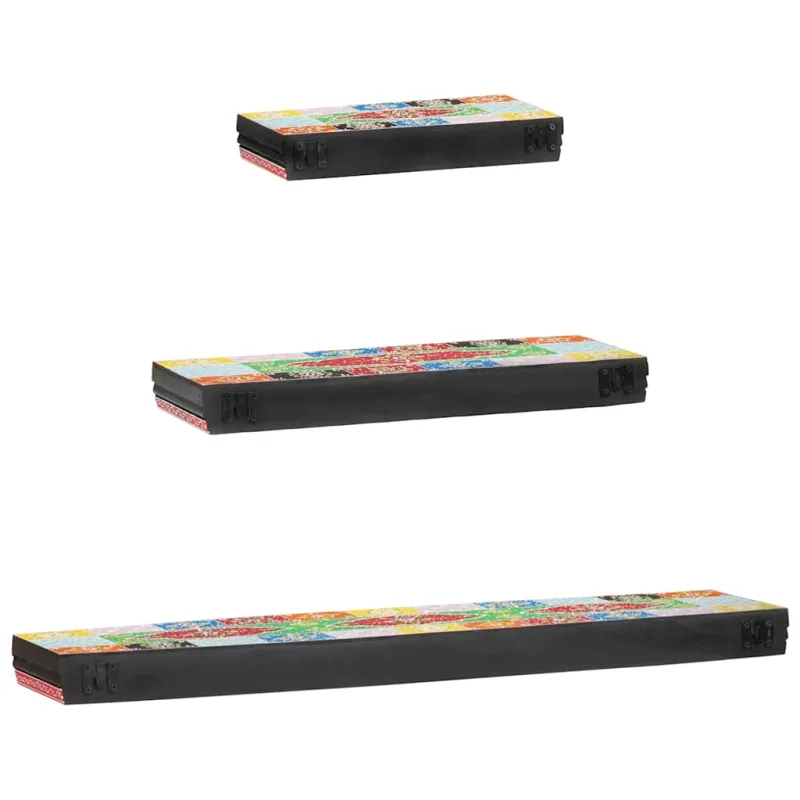 Sieninės lentynos 3 pcs Įvairiaspalvis 100 x 20 x 6 cm