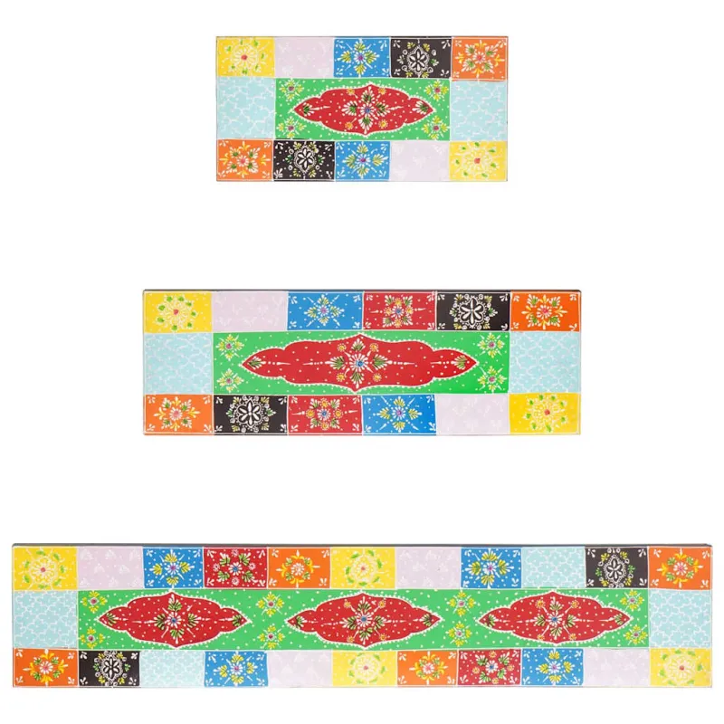 Sieninės lentynos 3 pcs Įvairiaspalvis 100 x 20 x 6 cm