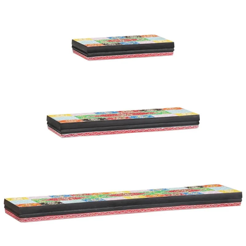 Sieninės lentynos 3 pcs Įvairiaspalvis 100 x 20 x 6 cm