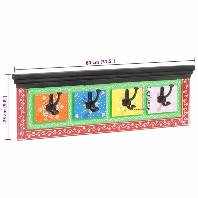 Paltas Juoda 80 x 25 x 2 cm Kietas mango medis